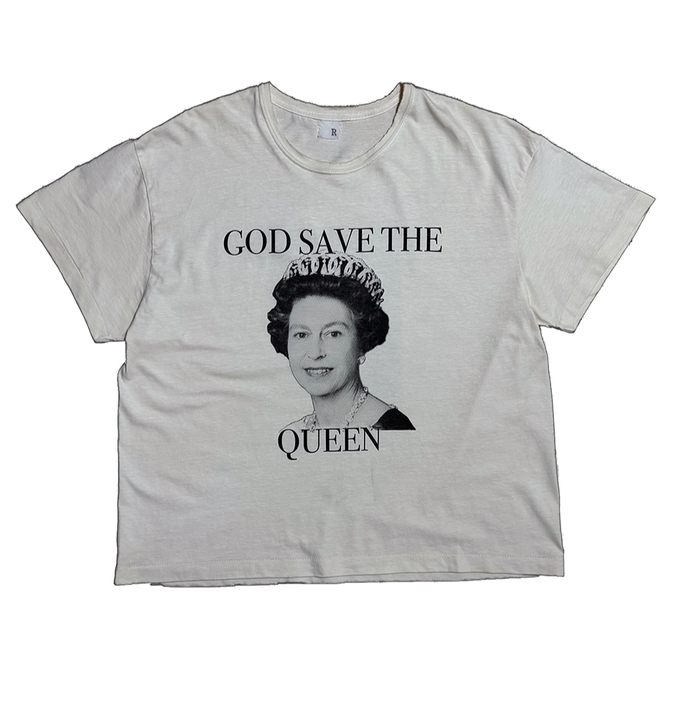 新品タグ付　GOD SAVE THE QUEEN TEE Sex Pistols God Save the Queen Tee UK Flag Graphic White 100